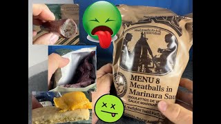 Opening a 4-Year-Old MRE and Trying Each Item: What's Edible and What's Not? #mre #militaria #sos