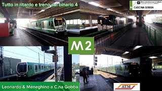 🚇🔊 Treni e annunci sulla linea 🟢 M2 a Cascina Gobba