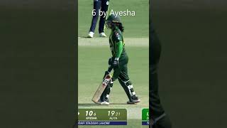 Ayesha's six or out ??