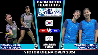 JEONG/KIM  vs TENG/YANG | China Open 2024 Badminton