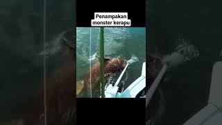 Wow penampakan wujud monster kerapu super besar | mancing mania #mancing