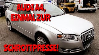 Audi A4 für den Schrott, VW T5 mit Ölleck!