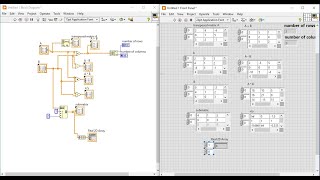 LabVIEW: Mathematical Operation of Matrix