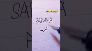 Samha name logo 💥 || comment your name 🥇#shorts #viral #logo #trending #fypシ