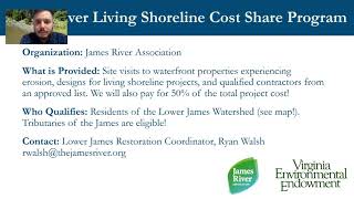 Living Shorelines Cost Share Program Explained