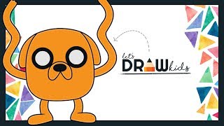 Jake The Dog Drawing | Jake Dog Adventure Time | Drawing Dog For Kids