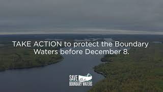 Submit a comment for the Boundary Waters by December 8