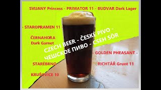 CZECH BEER  ЧЕШСКОЕ ПИВО  CSEH SÖR  - ČESKÉ PIVO -