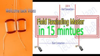 Wood cutter field Rewinding Master in 15 minutes with easy to understanding diagram