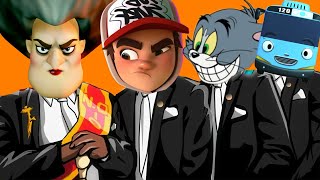 Scary Teacher & Tayo the Little Bus & Subway Surfers & Tom and Jerry - Coffin Dance COVER Astronomia