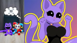 Female + Catnap??? Pomni and Catnap react to The Amazing Digital Circus and Poppy Playtime #13