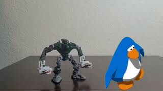 Toa Kongu doing the Club Penguin dance