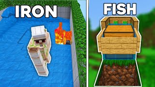 3 EASY Starter Farms For Beginners In Minecraft Bedrock 1.20!