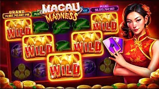 🎲New MACAU MADNESS Slot🎲|FREECOINS in video description!|Jackpot Wins - Slots Casino