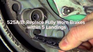 Checking Brake Wear on Citation 525 Series Aircraft