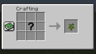 How to craft a SAPLING in Minecraft