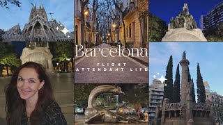 Barcelona, 4K Walking Tour - Flight Attendant Life 2024