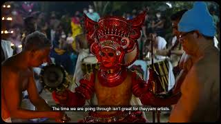 Brahmins honours Theyyam artists