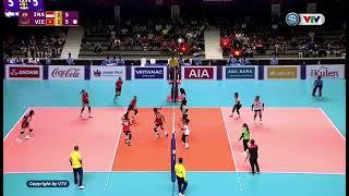 Vietnam - Indonesia mega rally 🏐 Bán Kết Seagames 32