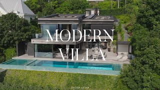 Modern villa a város felett