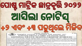 post matric scholarship odisha 2022 || state scholarship portal odisha 2022