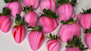 Marble chocolate Covered Strawberries