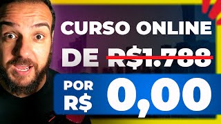 Ganhe um curso de R$ 1.788,00 por ZERO!!! (Sem pegadinha)