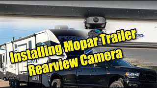 How to install Mopar digital rearview trailer camera on Keystone Fuzion 427.