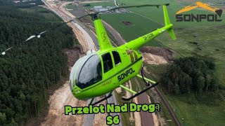 Lot 🛫Helikopterem🚁 Firmy #sonpol nad drogą S6