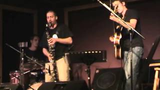 Jazz bass clarinet and robot bass clarinet played by Cornelius Boots