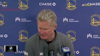 Steve Kerr Postgame Interview | Golden State Warriors beat Charlotte Hornets 115-97