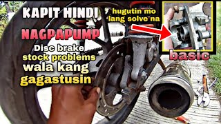 (restore shogan 125)stock up disc brake hindi mag pump, ganito gawin wla kang gagastusin