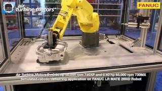 Simulated Robotic Deburring Application on FANUC Robot by 740XP and 730MX