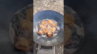 Fried Chicken Thigh at a Family Get Together in my Cowboy Wok