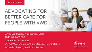 Advocating for Better Care for People with VWD | September 1 2021