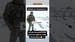 son deqiqe 28.01.2024. Şəhidimiz var. Allah rəhmət etsin amin məkanın cənnət  olsun qardaş  xtq  🥀🥺