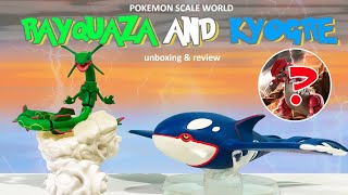 WHERE'S GROUDON? Pokemon Scale World Rayquaza and Kyogre Unbox & Review