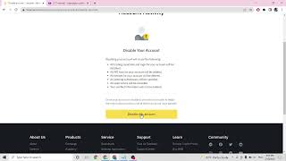 How to disable or delete account in Binance - Cryptocurrency