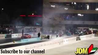 Yas Super Street Corvette VS Honda Civic with K20 all motor