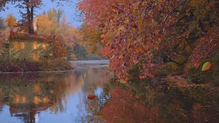 Cozy Lake Cottage | Cozy Autumn Lake Ambience | Autumn Lakeside Ambience