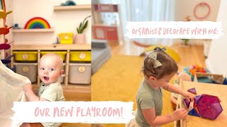 OUR NEW PLAYROOM TOUR || ORGANISE AND DECORATE WITH ME || OPEN-ENDED PLAY IN A MONTESSORI FAMILY!