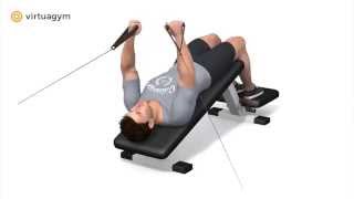 Cross Fly Decline Bench - Pulley