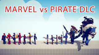 MARVEL TEAM vs PIRATE DLC TEAM - Totally Accurate Battle Simulator TABS