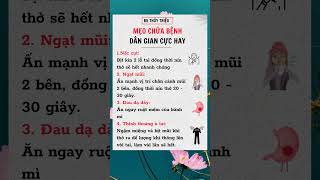 Bỏ túi mẹo chữa bệnh dân gian cực hay || Bs Thuỷ Triệu  #shots #shorts