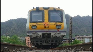 camera under train part 13 - mumbai fast coming out of the parsik tunnel and over ulhas bridge