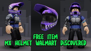 Cara Mendapatkan ITEM GRATIS HELM MOTOCROSS WALMART DISCOVERED di ROBLOX 😍😍