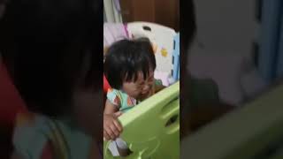 crying with her own video 😅😂 #babygirl #mamagirl  #love  #motherdaughter