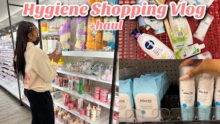 HYGIENE SHOPPING Vlog + Haul (feminine hygiene shopping at target)