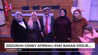 ERZURUM Güney Afrikalı eski bakan, Erzurum'daki kuzenleriyle buluştu (VİDEO EKLENDİ)