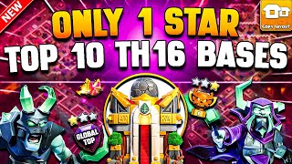 Top 10 ONLY 1 STAR TH16 War Bases Link (Town Hall 16) | Best TH16 Base Link | TH16 CWL & Legend Base